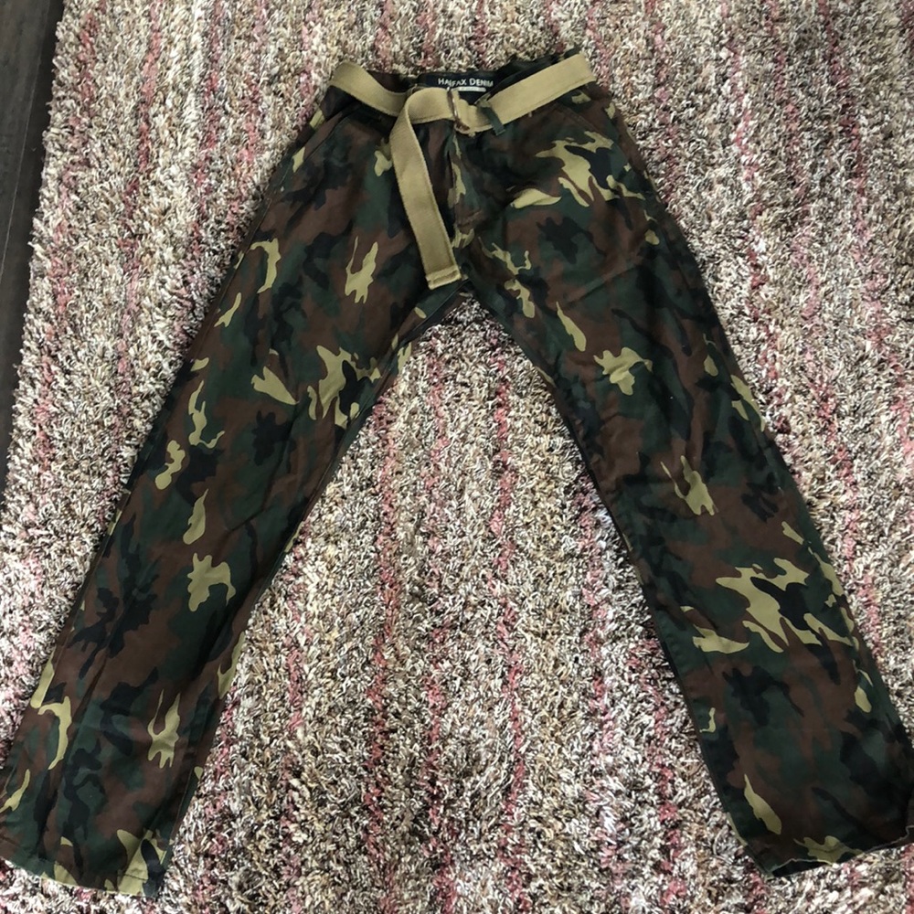 Halifax Denim Camo-Print Pants